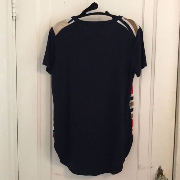 VINCE CAMUTO XS Striped Short Sleeve Shirt - Picture 3 of 8